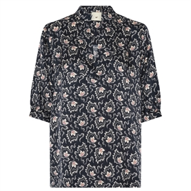 Heartmade Turin Bluse, Navy Dekor